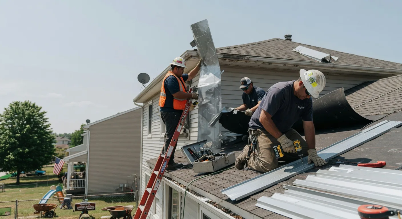 Storm Damage Metal Roof Repair in Roslyn, WA